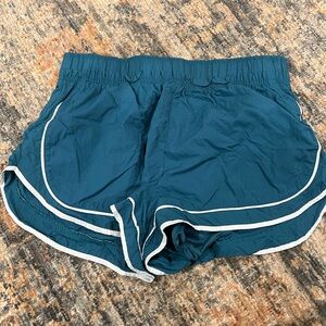 JoyLab Teal Athletic Shorts with White Trim